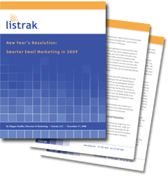 New Year's Resolution: Smarter Email Marketing in 2009 White Paper